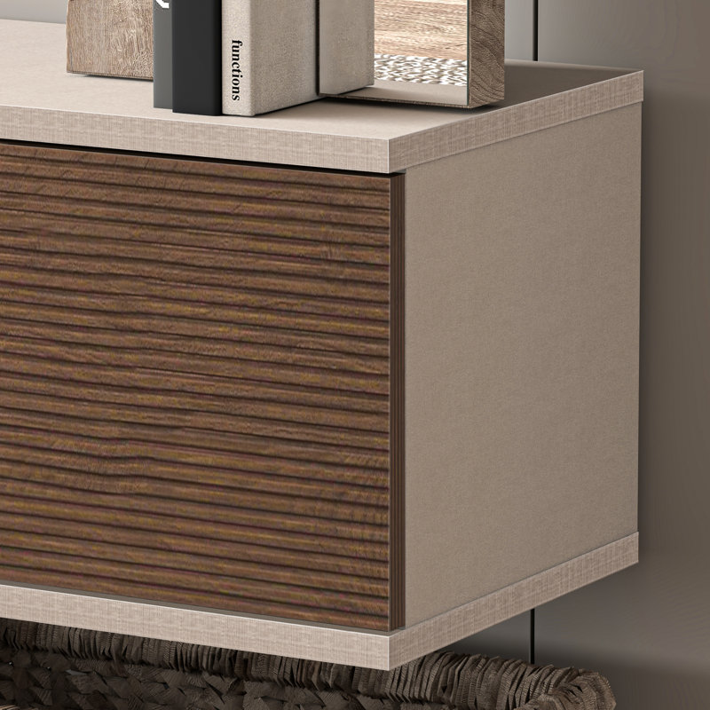 Meuble télé Bella Modern, Alpine / bois de coton