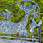 Banc de jardin en fer Hubler