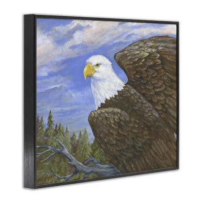 Giclée encadrée de dessus d'aigle, conception de Paul Brent