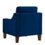 Fauteuil d'appoint moderne en velours - siège simple avec pieds en bois pour le salon / la chambre à coucher-1605419833