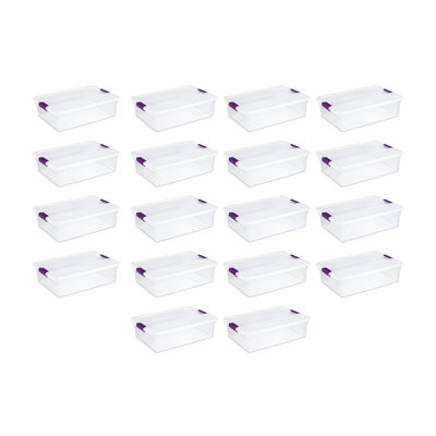 Contenant de rangement avec couvercle transparent Sterilite
