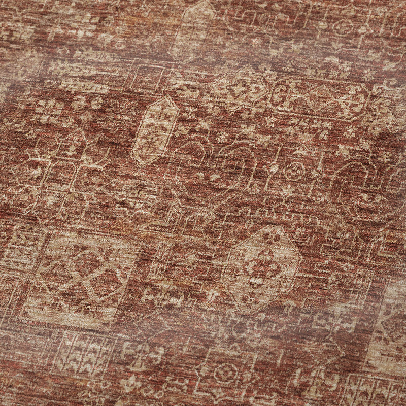 Jeté Addison Sherpa Tribal Medallion, Paprika oriental 2