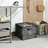 Shoe Organizer For Closet, Shoe Storage Bin, 16 Pairs, With Handles And Clear Cover-2032053260