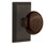 Studio Plate with Brown Porcelain Door Knob