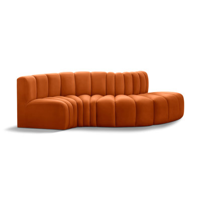 Houssam Upholstered Curved Sectional Reversible