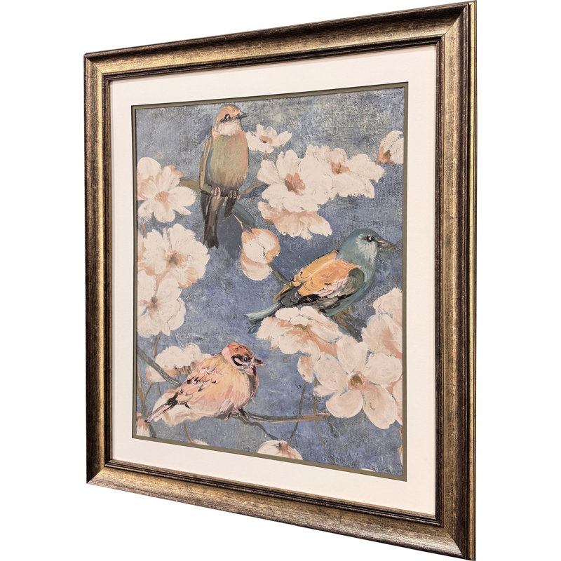 «Garden Birds I», art encadré