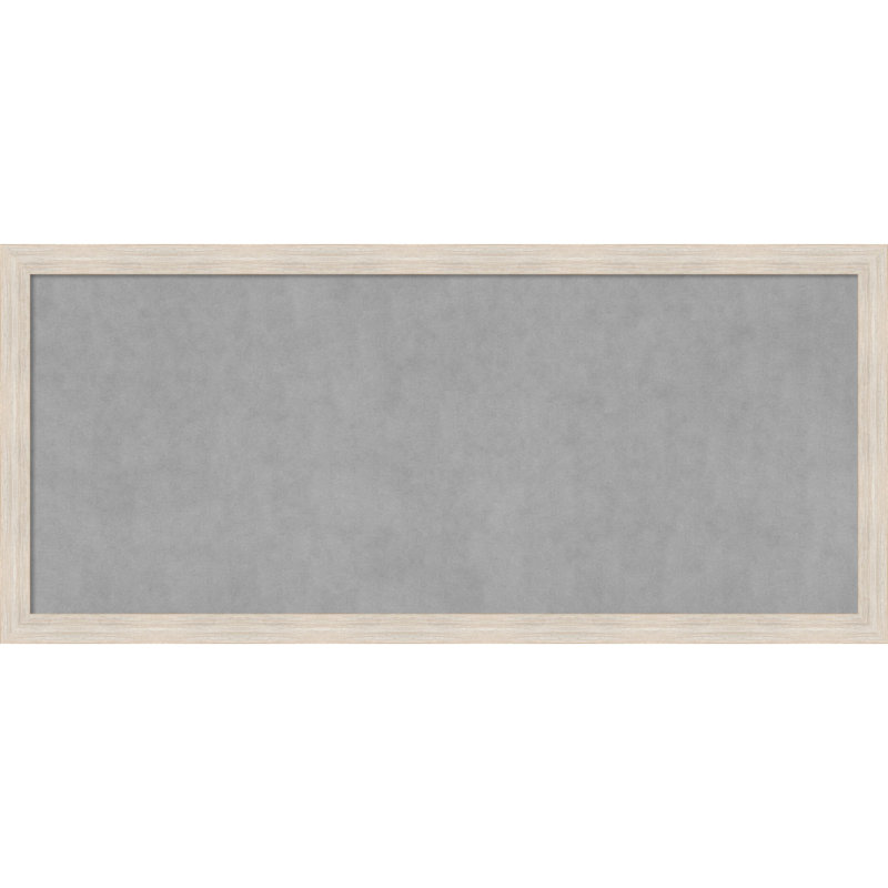 Tableau magnétique à cadre étroit en bois franc délavé, H 23 po x l 51 po