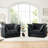 Gray Corduroy Slipcovered Armchair For Living Room And Bedroom - Comfortable High Back, Spacious Seating, Removable Covers, Easy Assembly 2 Seat With Deep Seats Back Pillows Luxurious Cushions, Wood