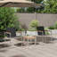 2 - Person Wood Patio Dining Set with Rectangular Table , Cushions Included