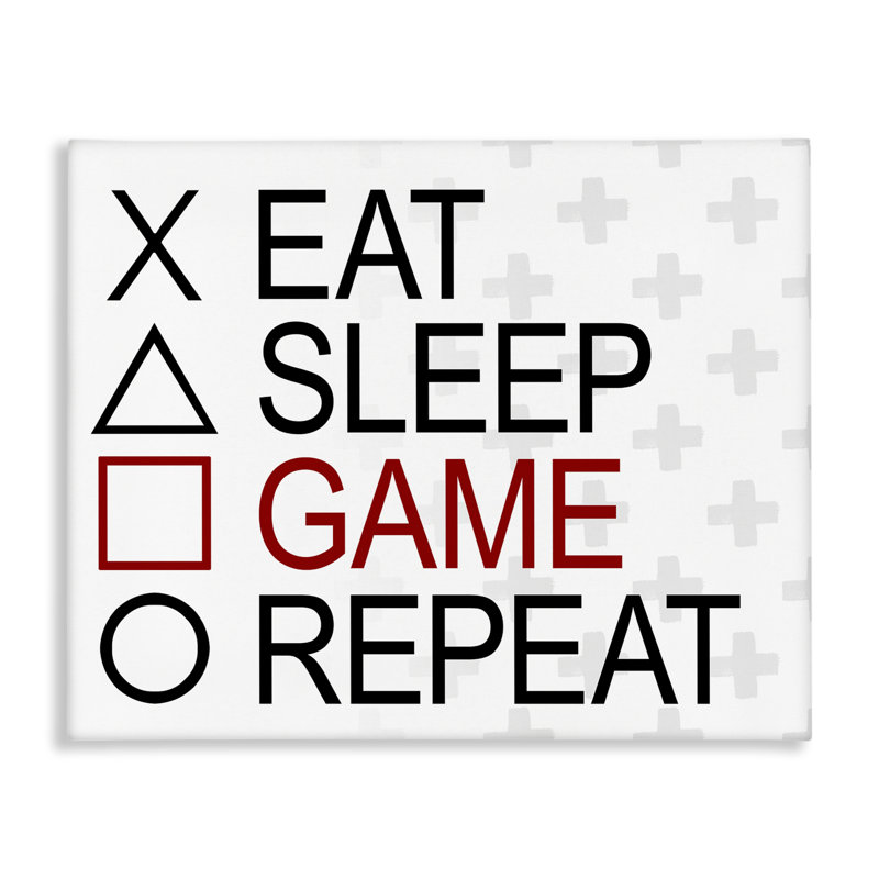 Art mural sur toile Gamer, H 16 po x l 20 po