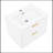 24" floating wall mounted bathroom vanity with white ceramic sink and drawer storage-14164207