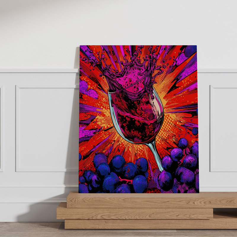 Peinture décorative sur toile, H 27,6 po x l 19,7 po