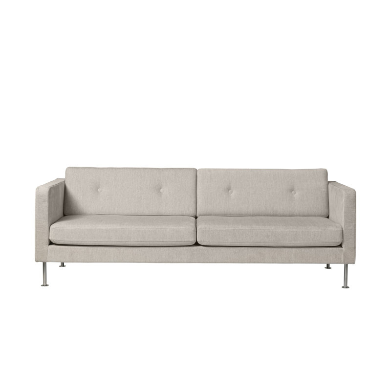 Firhoj Sofa, Beige Cotton Blend, 32.28" H x 89.76" W x 34.65" D