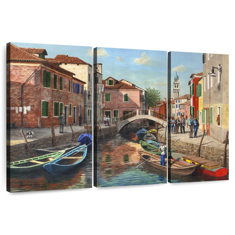 Rorry Burano Canal Venice, 32" H x 50" W