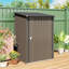 Remise de rangement en métal avec rangement et assemblage pour deux personnes requis Lean-To 3,3 x 3,4 pi