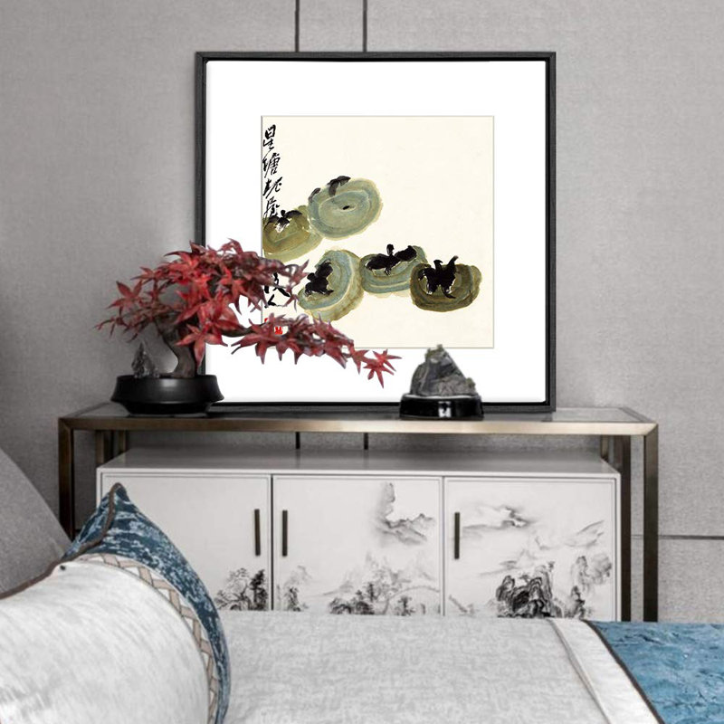 Chinese-Style Plants " Green Tomatoes ", 24" H x 24" W