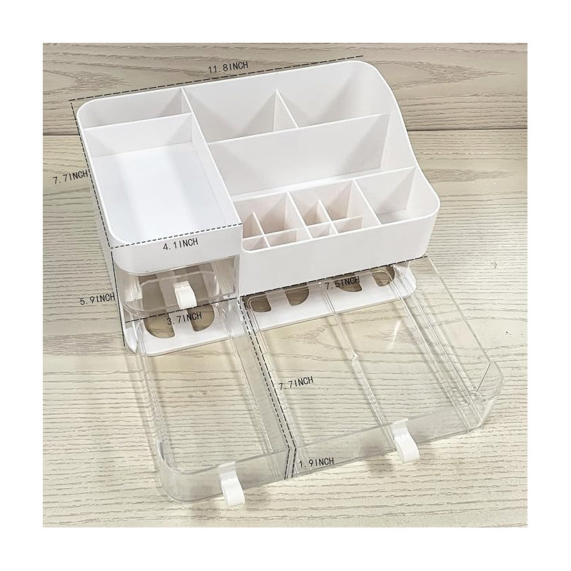 Organisateur de maquillage en plastique Pamelina