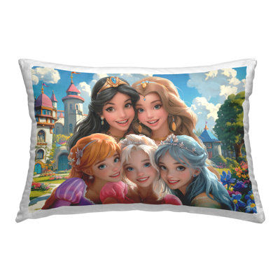 Coussin Stupell Industries Princess Selfie par Castle Design par Image World