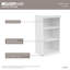 Étagère modulaire l 57,40 po avec barre de suspension-98788134