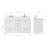 Cambridge 61'' Double Bathroom Vanity with Carrara Quartz Top-1625683653