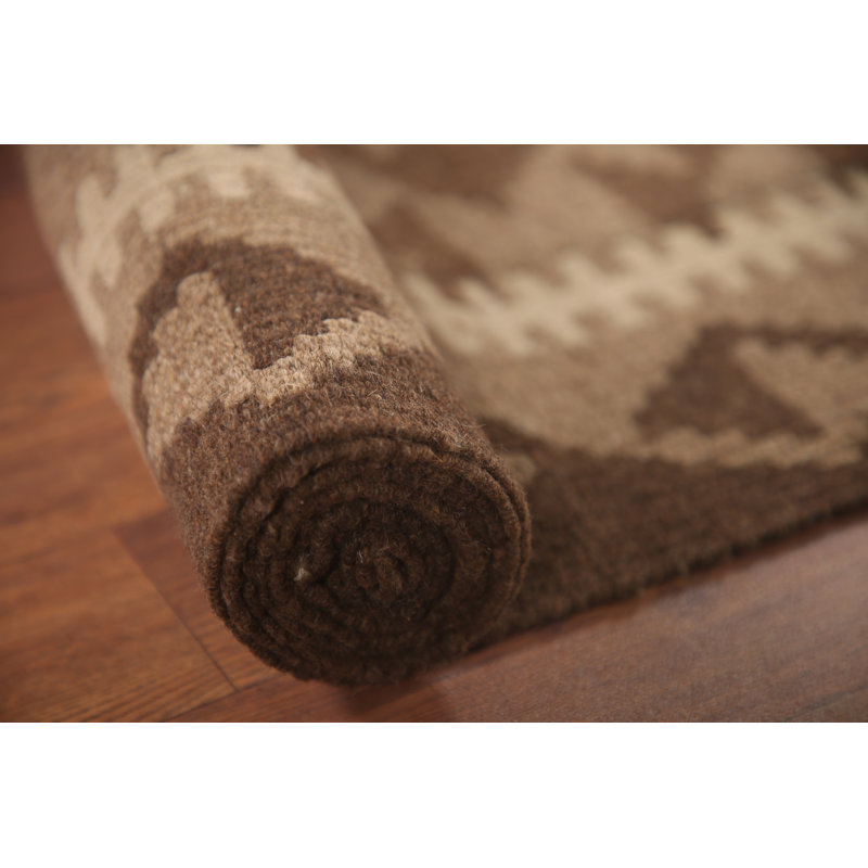 Tapis oriental réversible en laine kilim 5 x 9