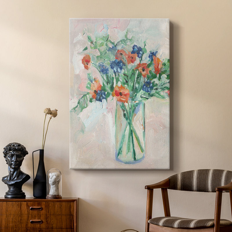 Painterly Soft Bouquet II - Gallery Cavas, H 27 po x l 18 po