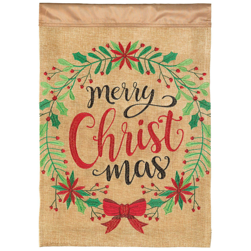 Davaria Double Sided 18'' H x 13'' W Polyester Christmas Garden Flag