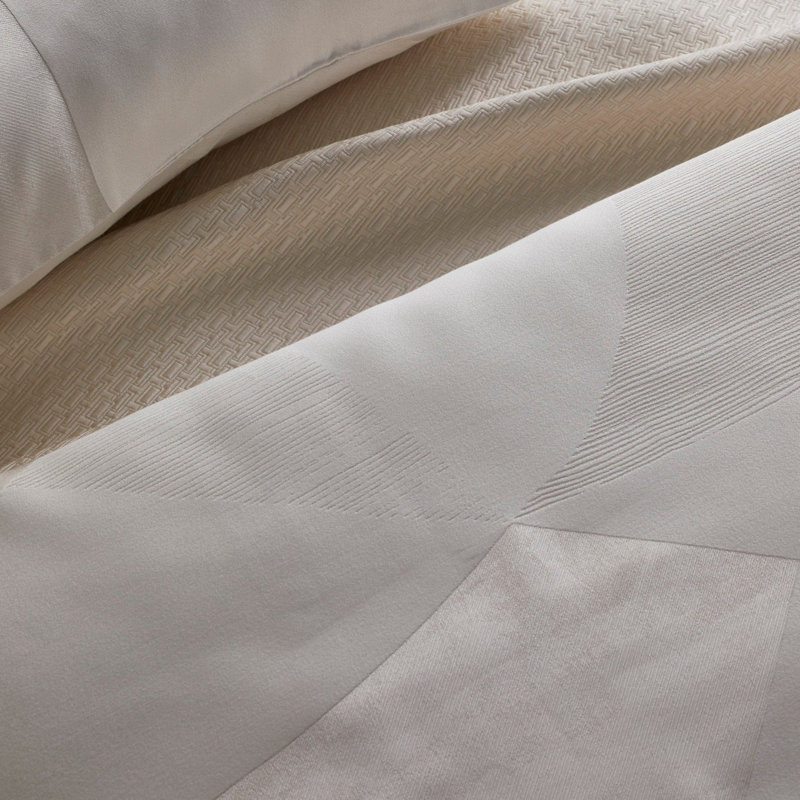 Clio Duvet Cover, King Duvet Cover, Pearl