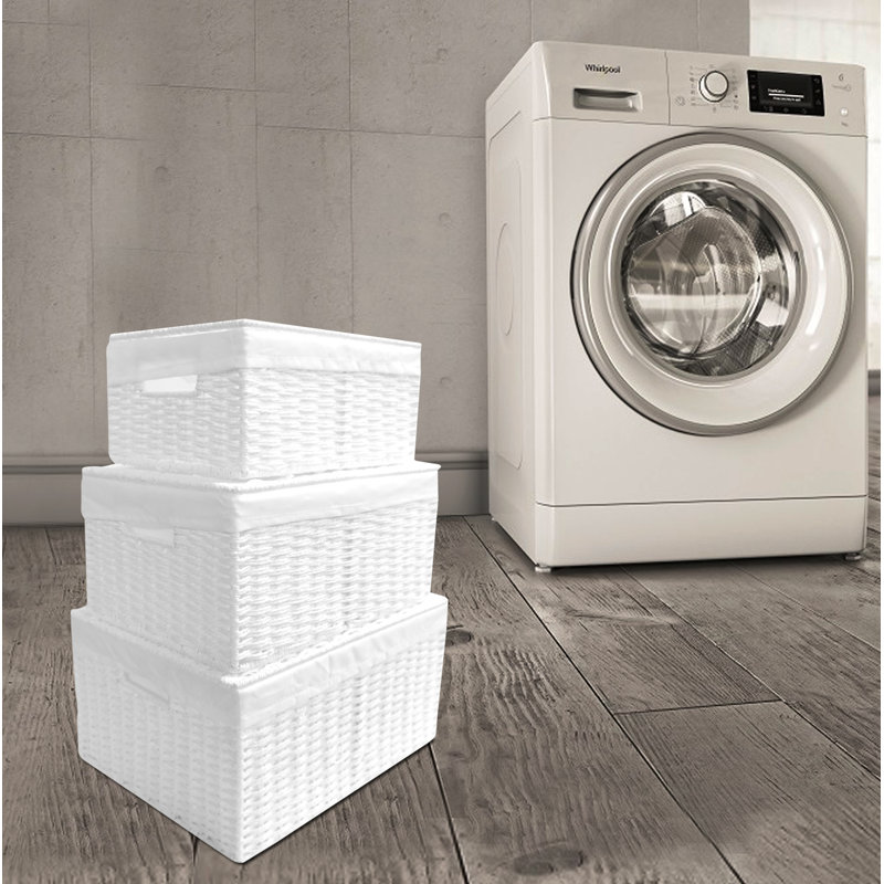 Wicker Laundry Set