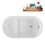 Baignoire autoportante 48 "avec drain interne Streamline-102290900
