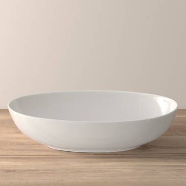 Better Homes & Gardens- Porcelain Oval-shape Divided Bowl, White