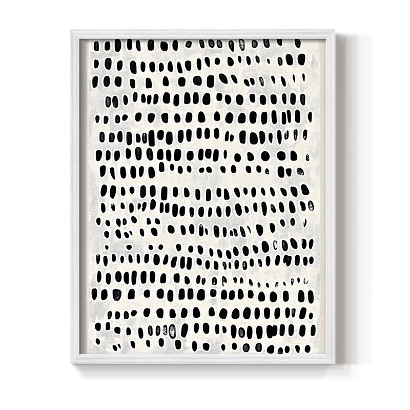 Abstrait, reproduction encadrée Cxxvi - prêt à être accroché, H 10 po x P 8 po, Blanc