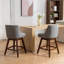 Ensemble de 2 tabourets pivotants à hauteur de comptoir, tabouret de bar rembourré de 26 po de hauteur-840811760
