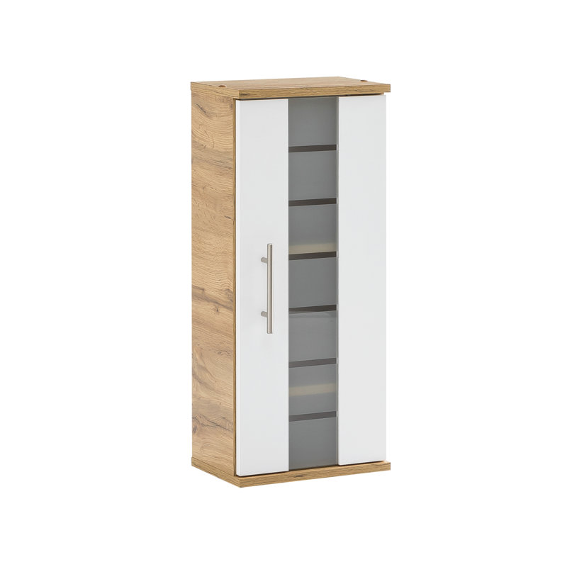 Foolke Bathroom Cabinet, Oak/White