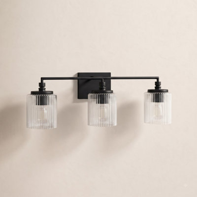 Adalina 3-Light Dimmable Vanity Light with Glass Shades