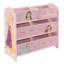Disney Princess Toy Storage Unit: 6-Box Organizer for Bedroom - Made from Engineered Wood/Fabric/Metal - Easy Assembly and Clean Up
