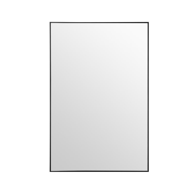 Rohe Beveled Mirror, 23.5" W x 35.5" H, Black