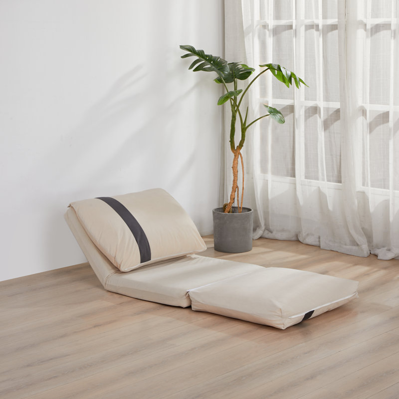 Ensemble de canapé-lit modulaire Modern Floor de 2 - réglable à 6 positions, pliable en 5 secondes, base en velours côtelé et coussins - Humain et animaux de compagnie, peu encombrant pour les petits espaces