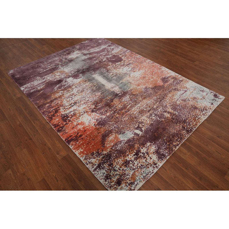 Tapis abstrait moderne All-Over 5 x 7
