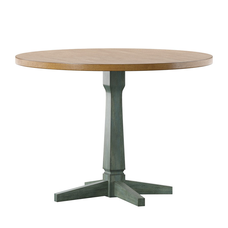 Table de salle à manger Fortville, Sauge antique