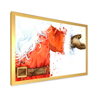 «Christmas Holiday Fancy Santa Claus V», reproduction de cadre photo sur toile