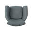 Chaises d'appoint modernes, chaise cloutée en tissu bleu gris de 31 pouces pour la maison