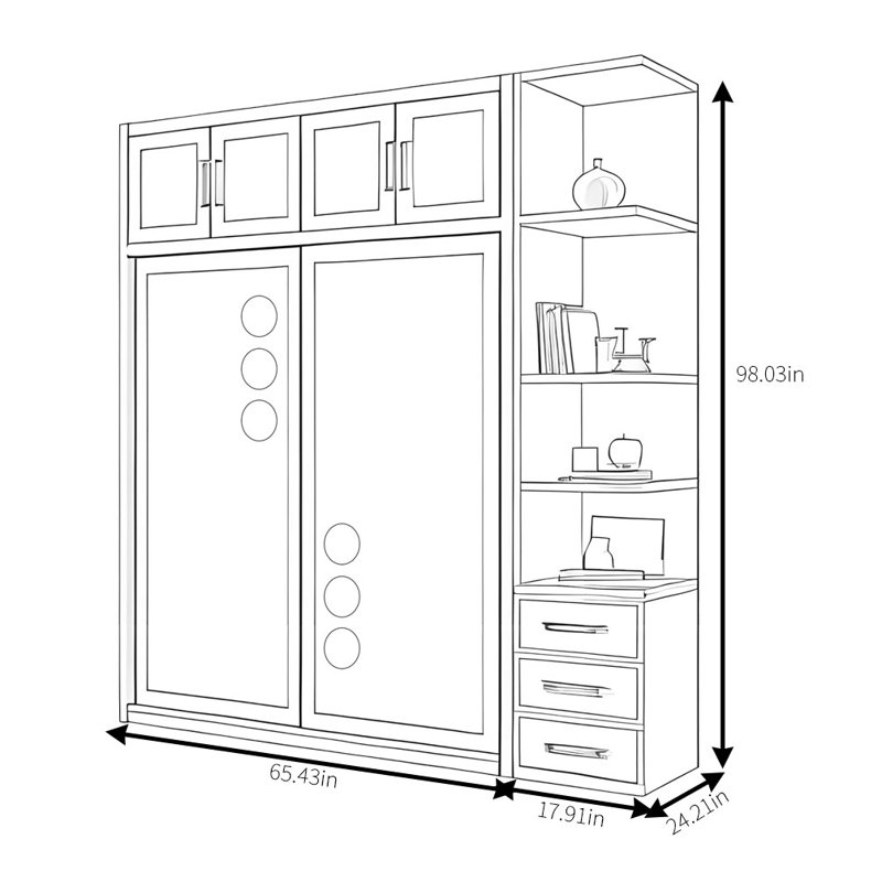 Garde-robe moderne et simple