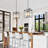 Narquise 4 - Light Iron Dimmable Chandelier