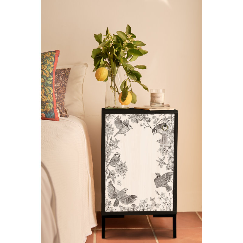 Paulo 40cm W Solid Wood Bedside Table