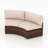 Outdoor Patio Curved Chair With Cushions