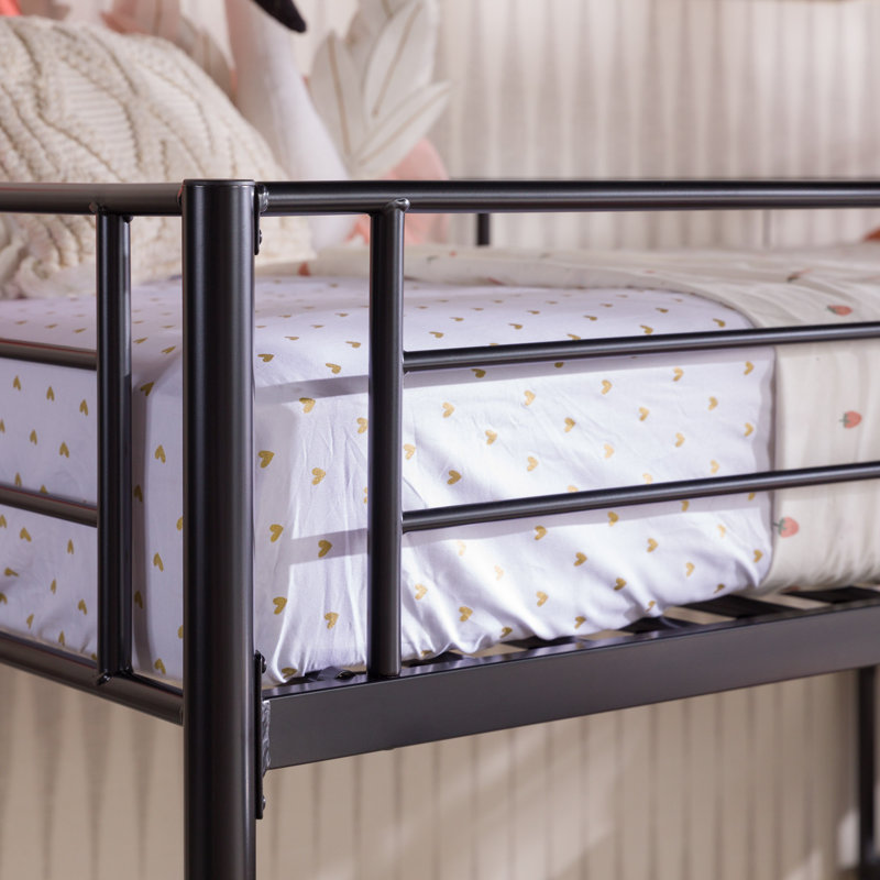 Nanafalia Kids Twin Loft Bed, Black