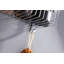 Tablette de coin de douche murale en acier inoxydable avec crochets