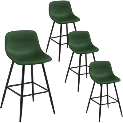 Eagar Upholstered Counter Stool with Metal Frame
