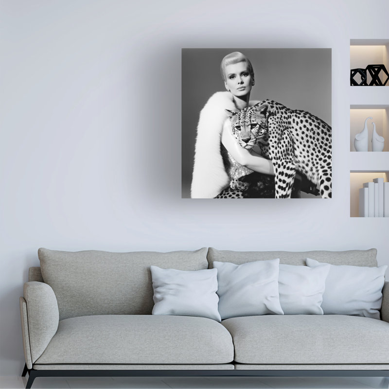 «Sasha Cat Woman», art sur toile, H 14 po x l 14 po